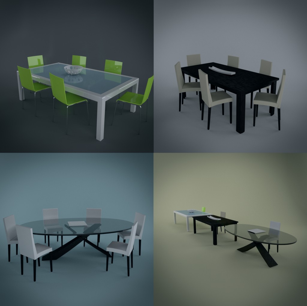 Dining room assets and backdrop preview image 1
